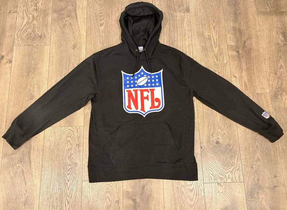 NFL Hoodie Sweatshirt Size M Black Logo Pullover